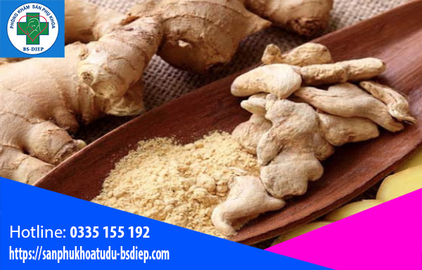 Gừng trị kinh nguyệt không đều